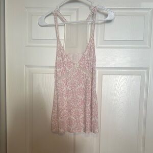 Tart Intimates Pink and White Tank Top